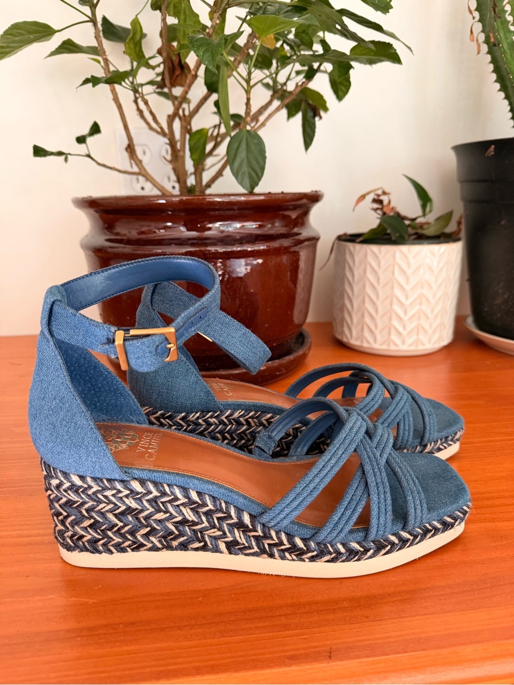 NWOT Vince Camuto Jilesa Espadrille Heeled Sandal
